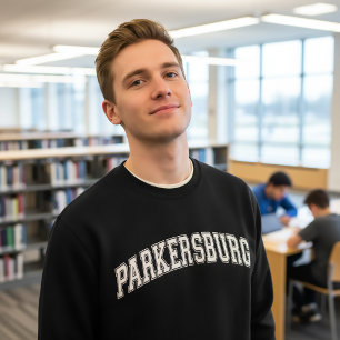 PARKERSBURG Universitetstila Amerika College Lång Ärmad Tröja