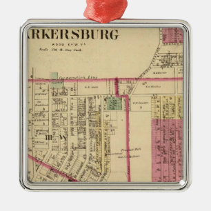 Parkersburg, Väster Virginia Julgransprydnad Metall