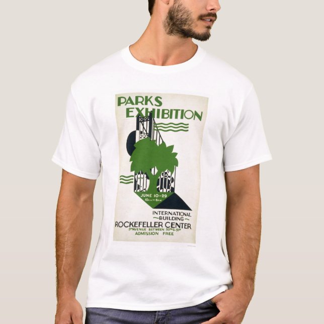 Parkerutställning NYC 1937 WPA Tee Shirt (Framsida)