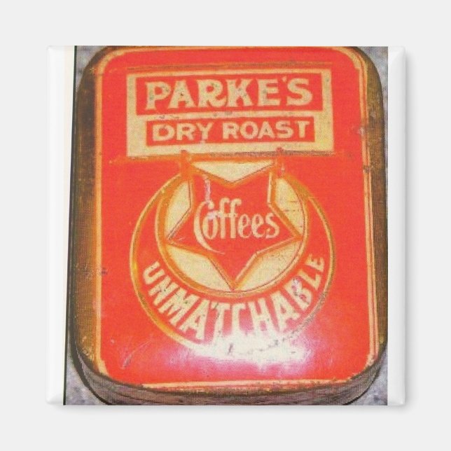 Parke's 1900 Coffee Tin Magnet (Framsidan)