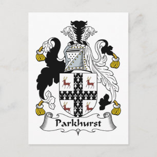 Parkhurst Family Crest Vykort