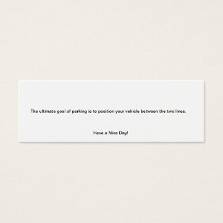 Parking Biljett