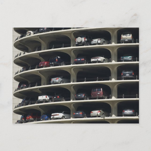 Parking garage Marina City Chicago Illinois USA Vykort (Framsida)