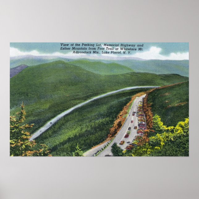 Parking Lot, Memorial Hwy, Esther Mt Poster (Framsidan)