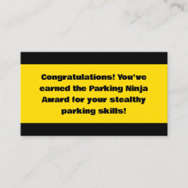 Parking Ninja Award