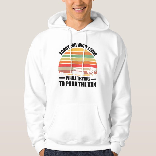 Parking the Van Funny Married Gift Hoodie (Framsida)