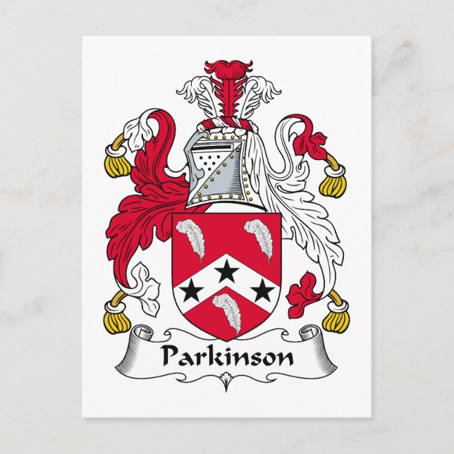 Parkinson Family Crest Vykort (Framsida)