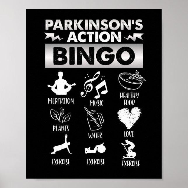 Parkinsons Action Bingo Parkinsons Disease Poster (Framsidan)