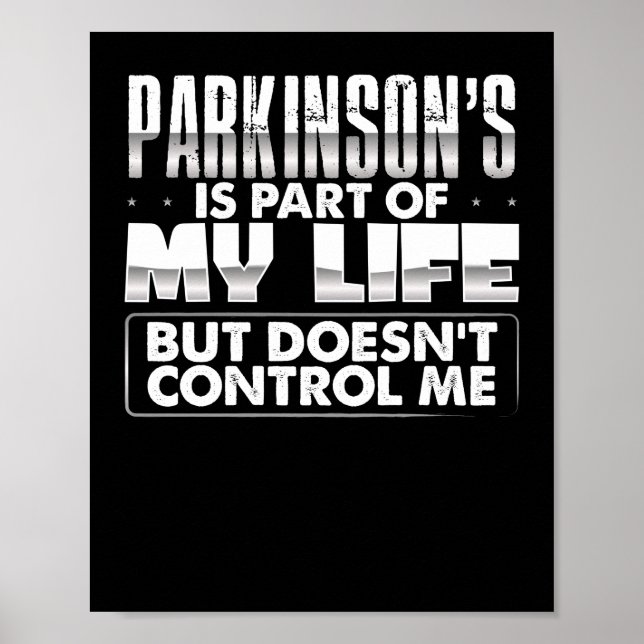 Parkinsons är en del av min livstid Parkinsons Poster (Framsidan)