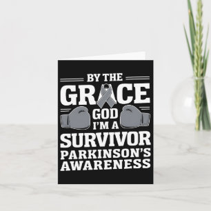 Parkinsons Awareness Jag är en Survivor Grått Ribb Kort