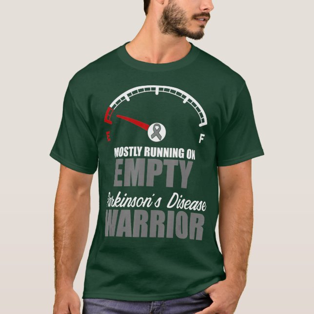 Parkinsons Disease Awareness Running Warrior T Shirt (Framsida)