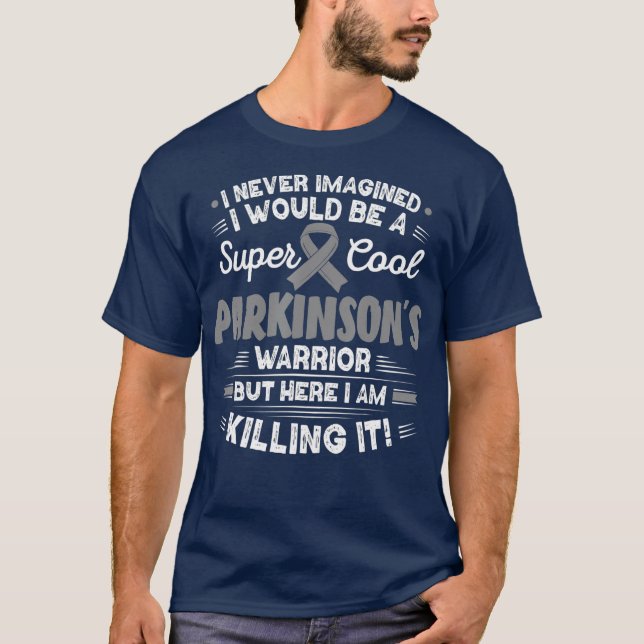 Parkinsons Disease Coola Parkinsons Warrior T Shirt (Framsida)