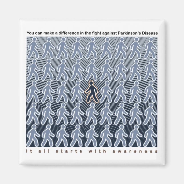 Parkinsons Fight börjar med medvetenhet Magnet (Framsidan)