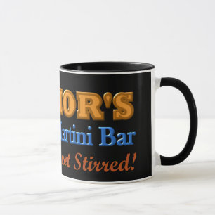 Parkinsons jordskalv Martini pub skakad design Mugg