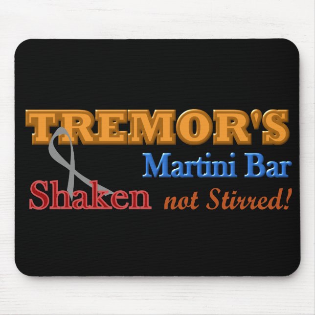 Parkinsons jordskalv Martini pub skakad design Musmatta (Framsidan)
