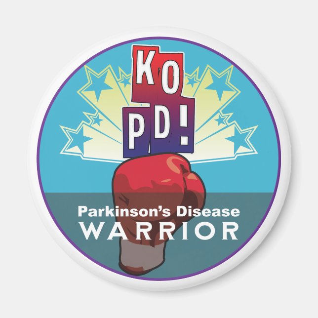 Parkinsons KO Warrior Magnet (Framsidan)