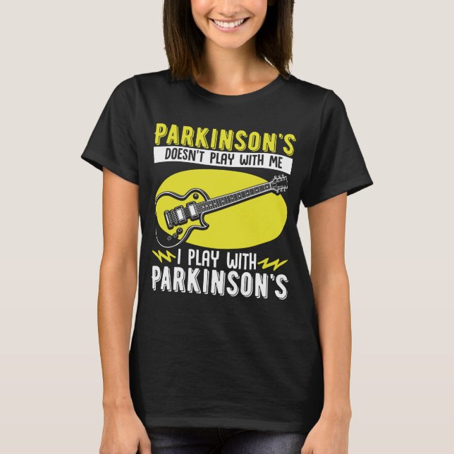 Parkinsons leker inte med mig PD-medvetande T Shirt (Framsida)