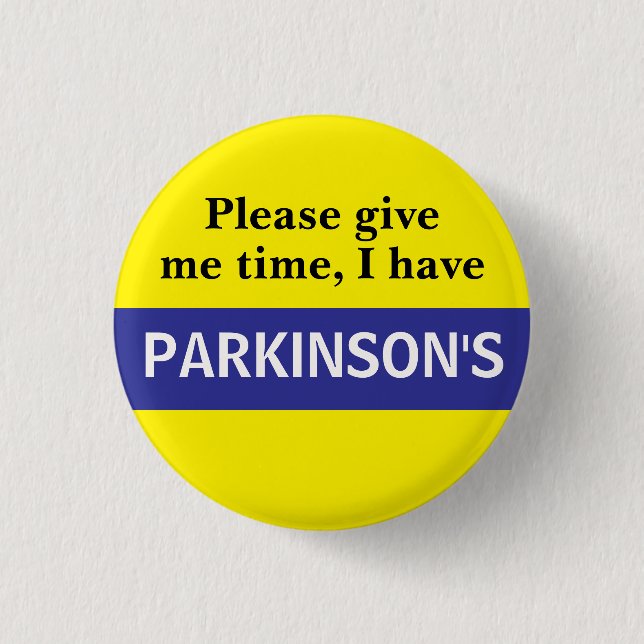 Parkinsons medvetandesymbol knapp (Framsida)