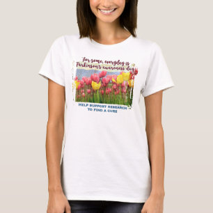 Parkinsons medvetenhet/supportforskning t shirt