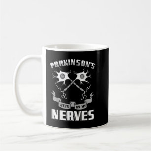 Parkinsons Nerves Degenerative Disorder Grått Ribb Kaffemugg