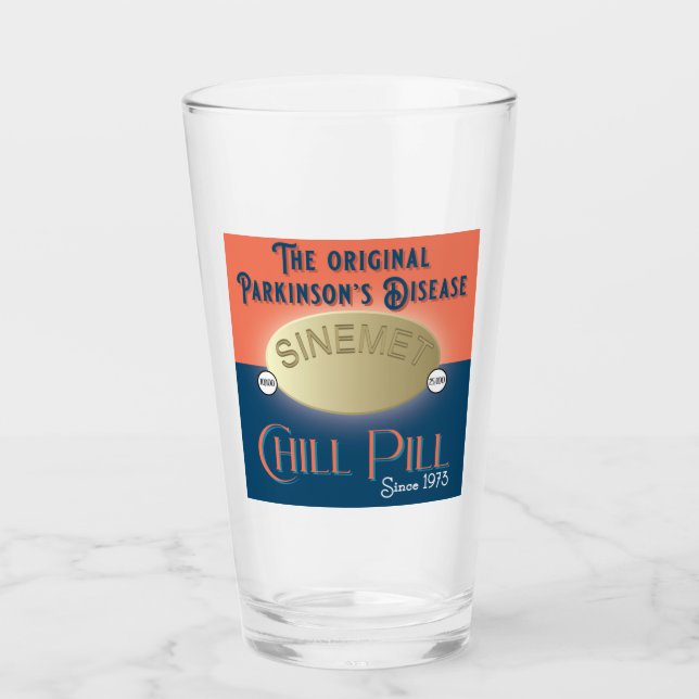 Parkinsons Original Chill Pill Sinemet Glaskopp (Framsida)