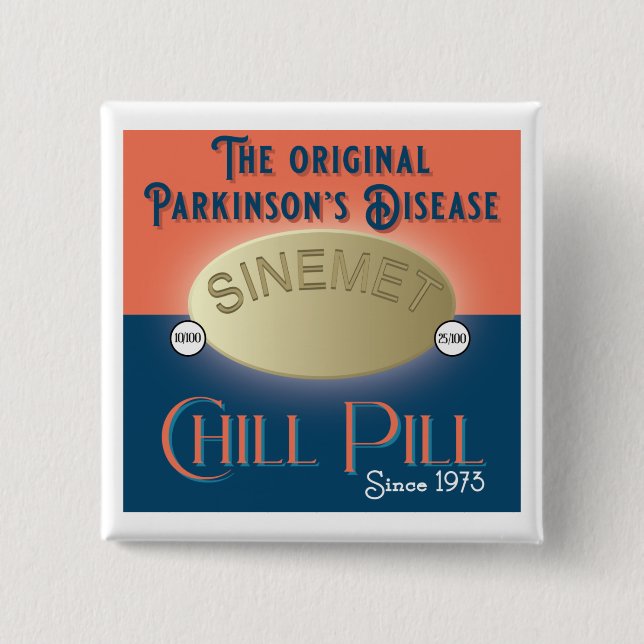 Parkinsons Original Chill Pill Sinemet Knapp (Framsida)
