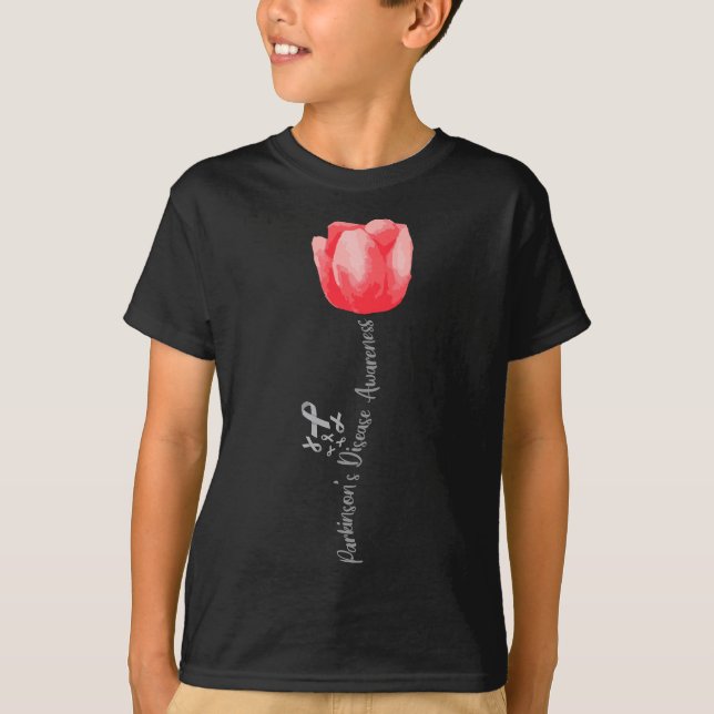 Parkinsons sjukdom Awareness Tulip - April Nationa T Shirt (Framsida)