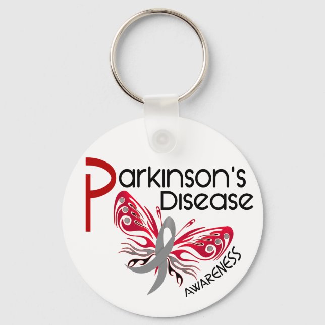 Parkinsons sjukdom BUTTERFLY 3.1 Nyckelring (Framsida)