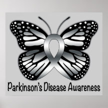 Parkinsons sjukdom Butterfly Awareness Ribbon