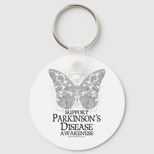 Parkinsons sjukdom Butterfly Nyckelring (Framsida)