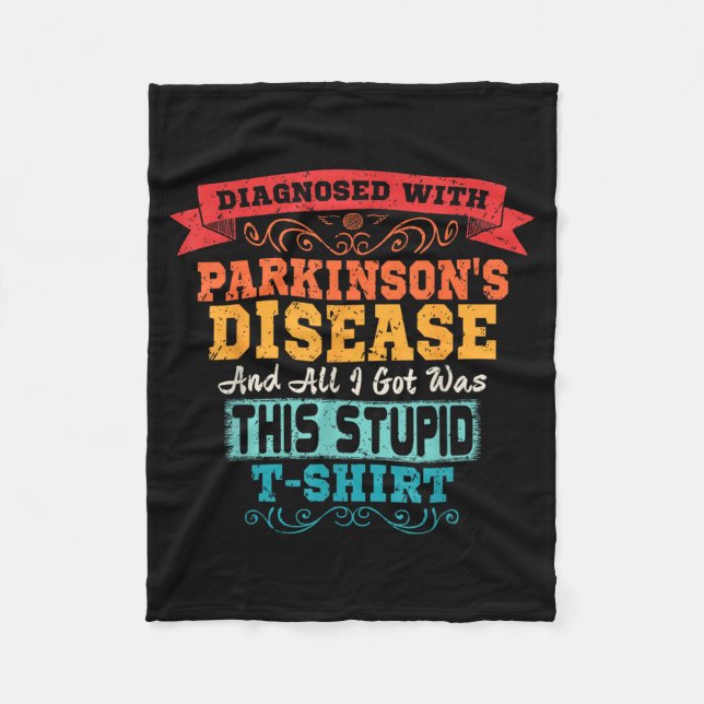 Parkinsons sjukdom fleecefilt (Framsidan)