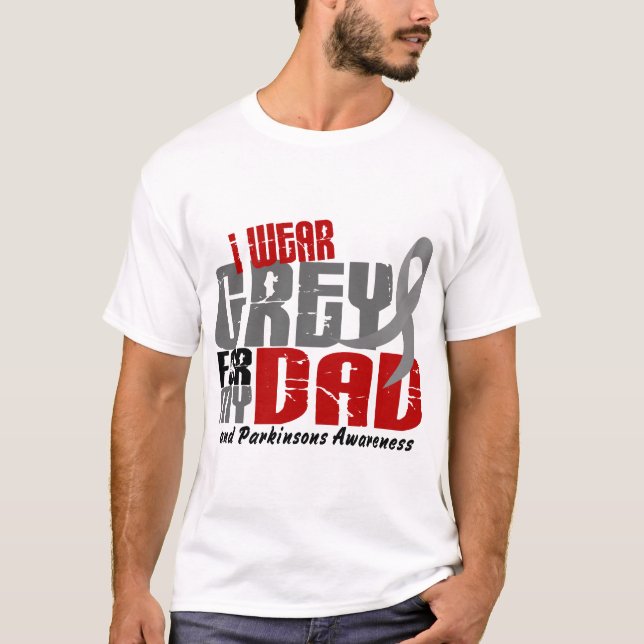 Parkinsons sjukdom HA PÅ SIG JAG GRÅ FÄRG FÖR MIN Tee Shirt (Framsida)