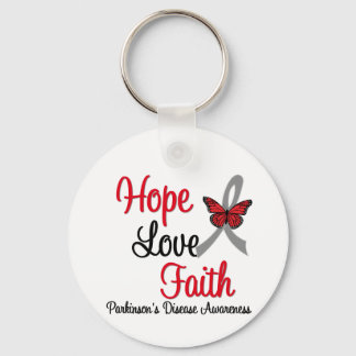 Parkinsons sjukdom HOPE KÄRLEK FAITH Ribbon Nyckelring