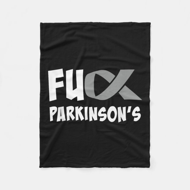 Parkinsons sjukdom - medvetandegrad för Parkinsons Fleecefilt (Framsidan)