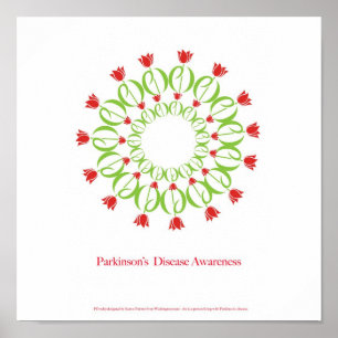 Parkinsons sjukdom, parkinsons sjukdom, tulpansjuk poster