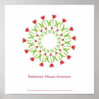 Parkinsons sjukdom, parkinsons sjukdom, tulpansjuk poster