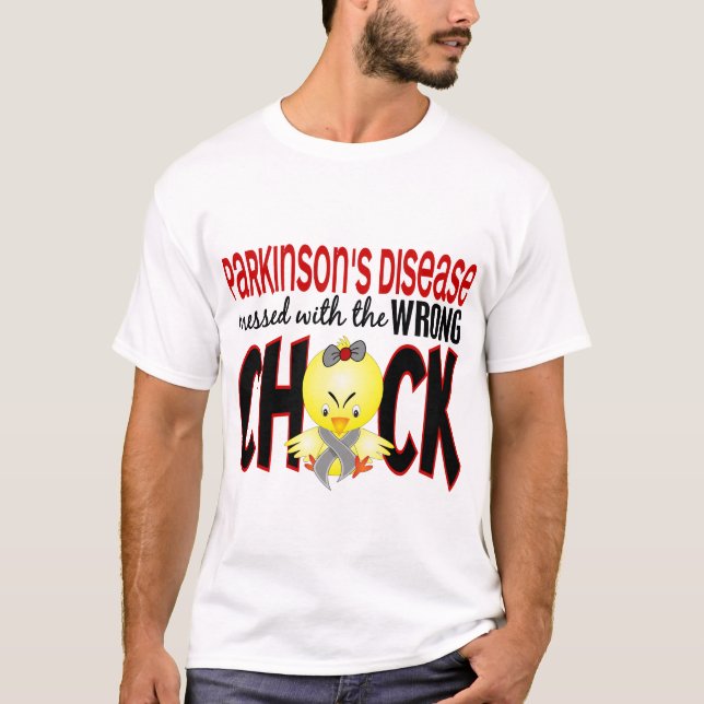 Parkinsons sjukdom röra med den fla chicken tee shirt (Framsida)