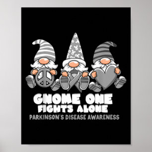 Parkinsons Sjukdom Tomte Som Utkämpare En Ensam Ka Poster