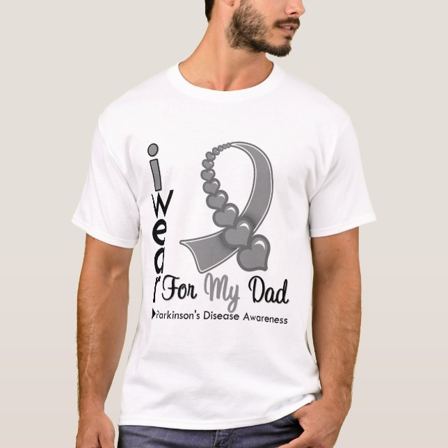 Parkinsons sjukdomband för min pappa t-shirt (Framsida)