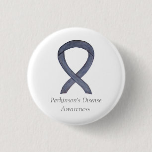Parkinsons sjukdomskänsla Känsla till Ribbon Art Knapp