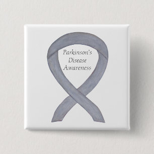 Parkinsons sjukdomskänsla Känsla till Ribbon Art P Knapp