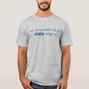 Parkinsons skaka sak upp till t-shirt