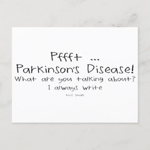 Parkinsons Small Writing Vykort