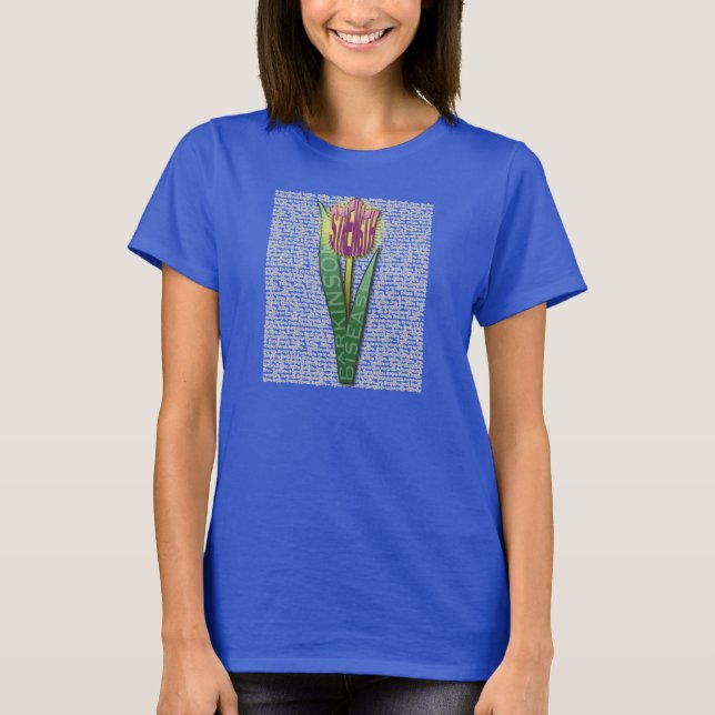 Parkinsons Strength Burst Tulip Violet T Shirt (Framsida)