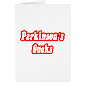 Parkinsons Sucks Hälsningskort