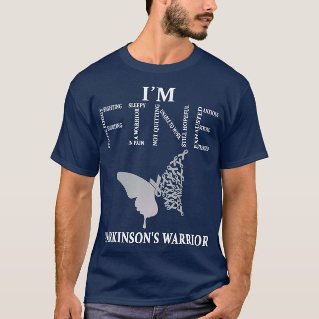 Parkinsons Warrior Im Bra T Shirt (Framsida)