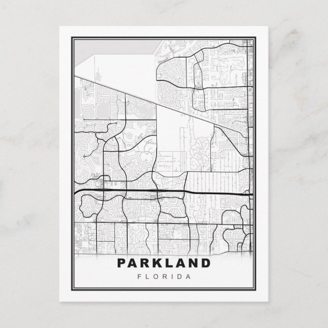 Parkland Karta Vykort (Framsida)