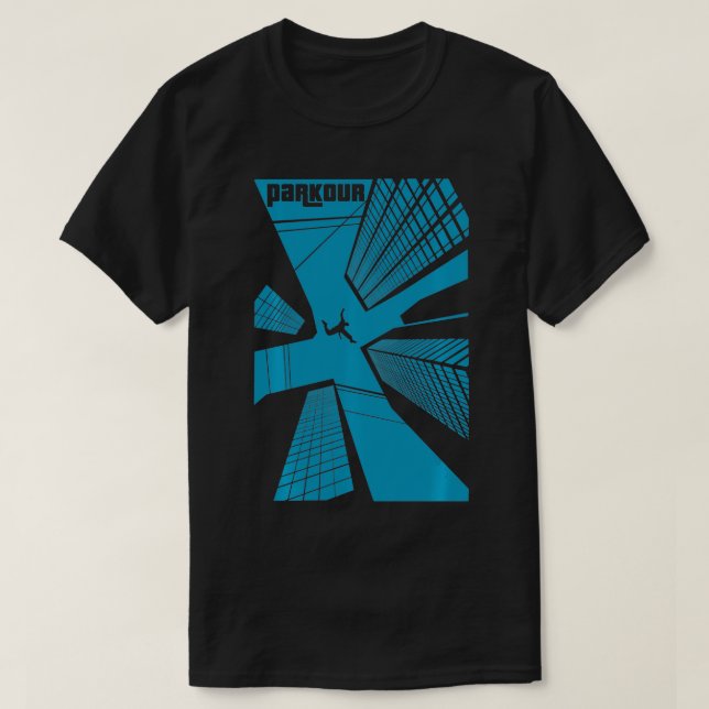 Parkour Älskare Free Running Hobby T Shirt (Design framsida)