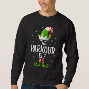 Parkour-älvfamiljen Matchande grupp jul Lång Ärmad Tröja