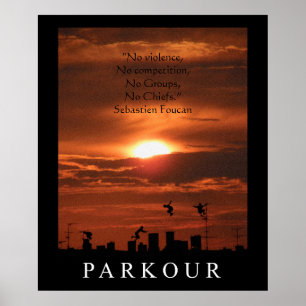 Parkour-citattecken Poster